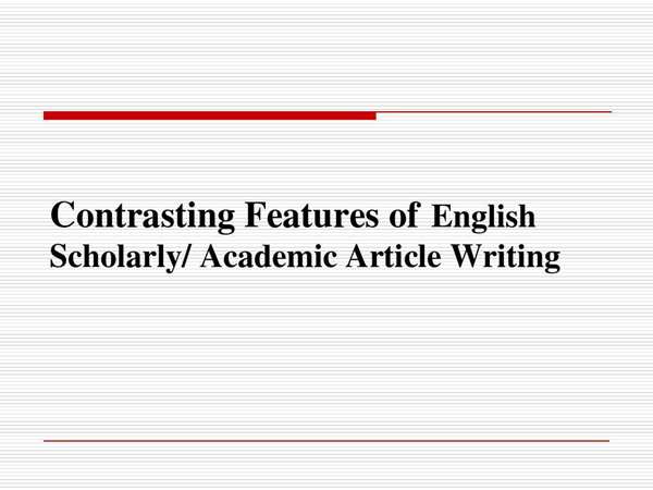 英语论文格式及写作规范
